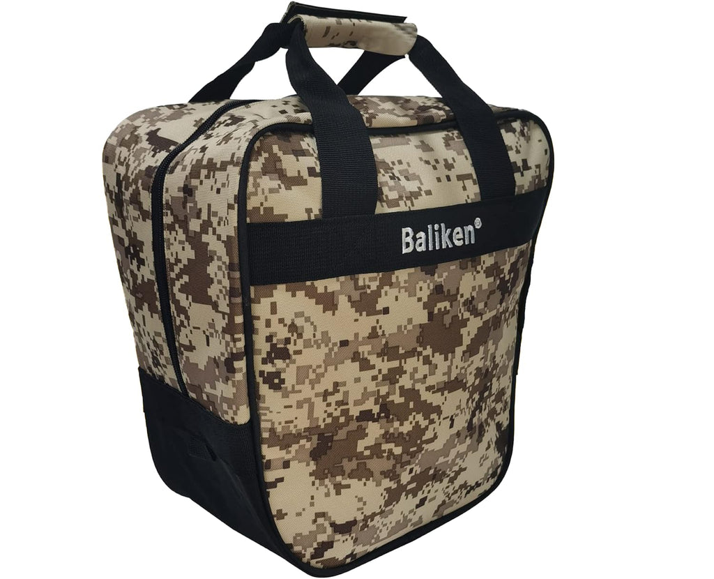 WALIKEN Bowling Single Tote Bag Durable Compact and Stylish Durability Easy to Carry Holds One bowling ball(S camo)