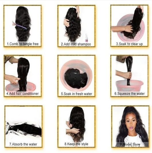 Black Straight Long Wig