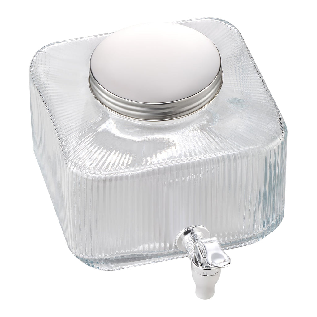 Drink Dispenser 0.8 Gal Beverage Dispenser for Parties Glass with Spigot