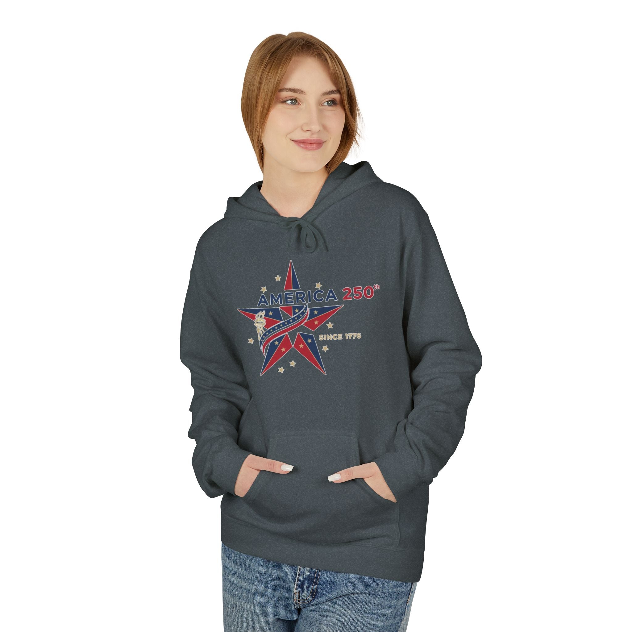 America Star 250 – USA Flag Patriotic Celebration Pullover