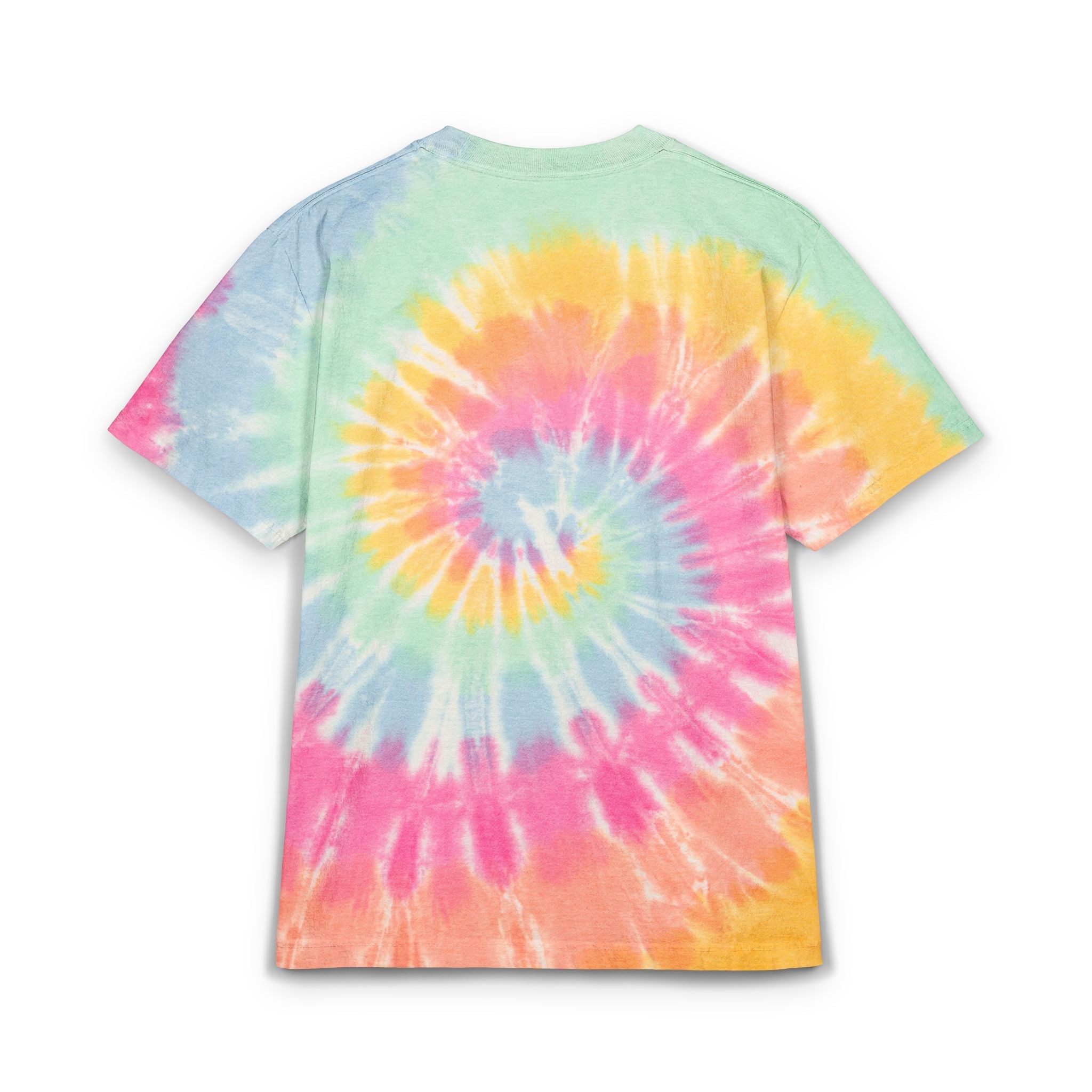 CUSTOM Embroidered Rainbow Tie Dye T-Shirt | Unisex Adult Sizes S - 2X | Two Shirt Colors