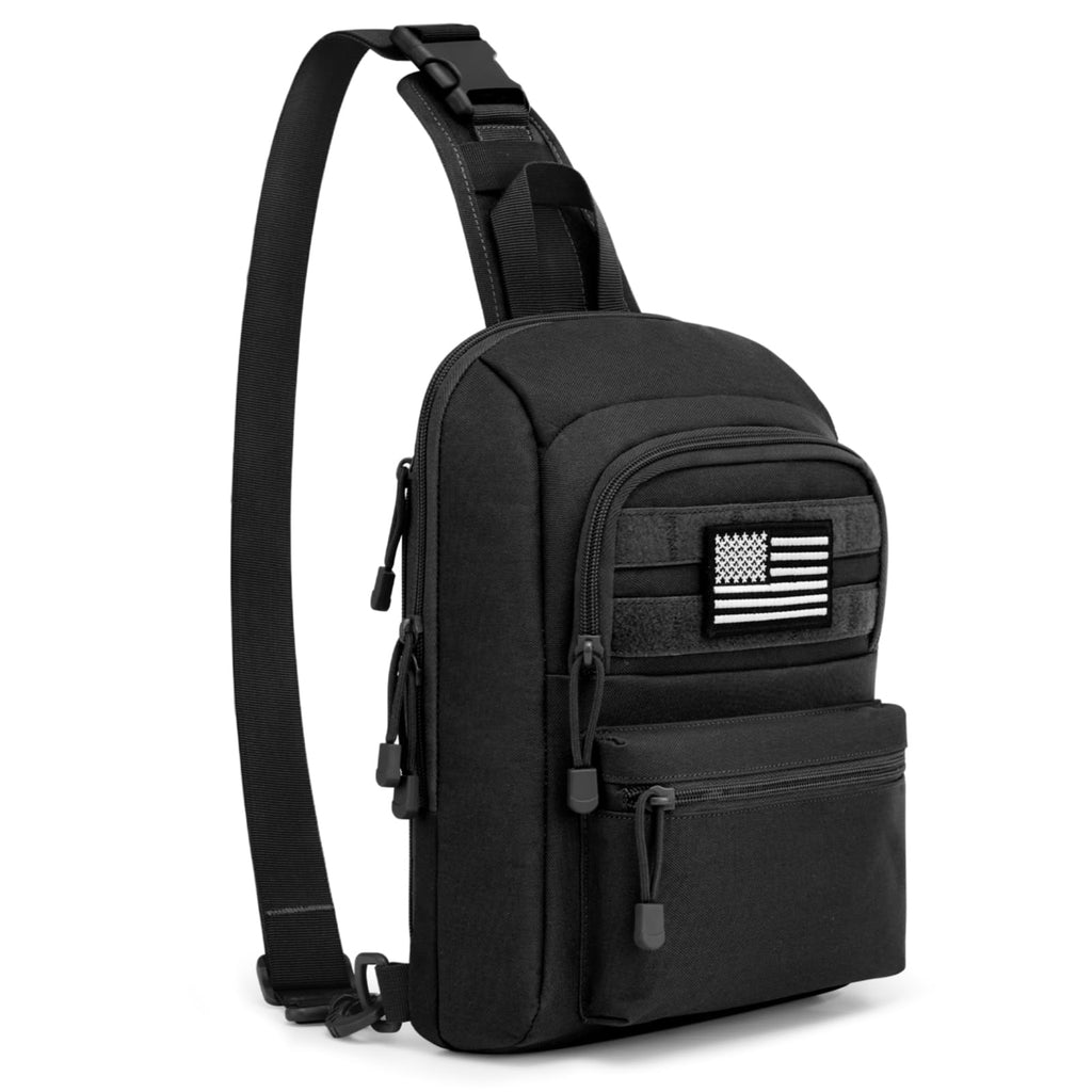 G4Free Tactical EDC Sling Bag Compact Concealed Carry Bag Backpack with Pistol Holster Small Shoulder Pack for Men Crossbody Pack for Range Travel Outdoor Sports