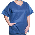 Scrub Shirt Small Dark Blue 2 Pockets Short Sleeve Unisex 375S