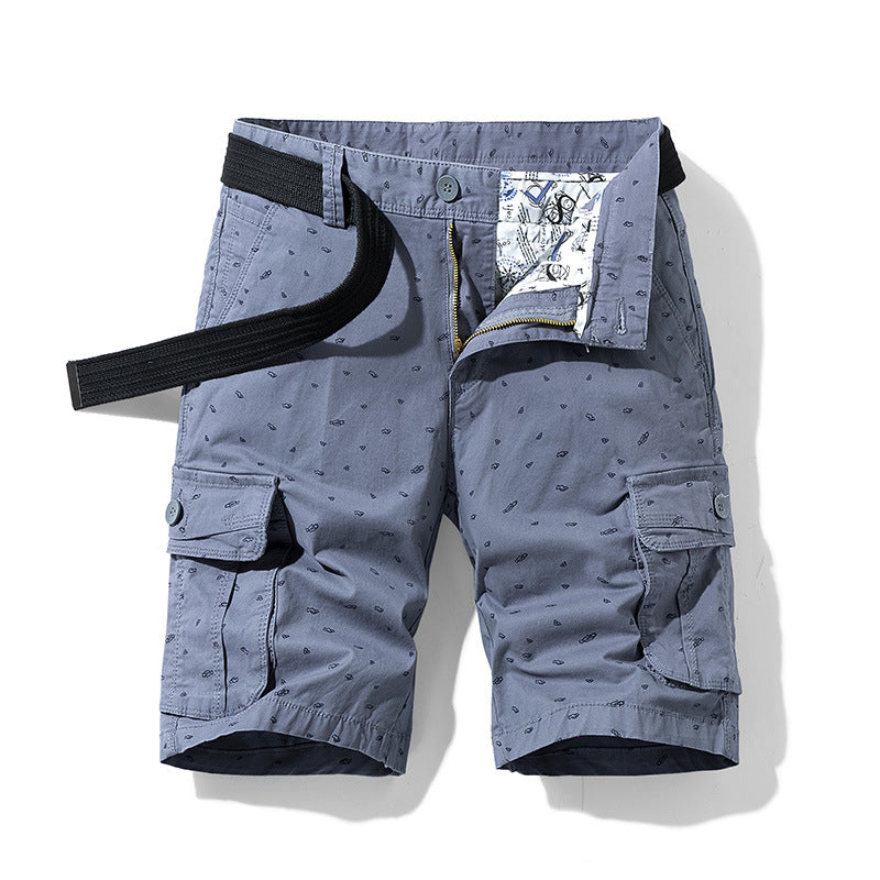 Men's Summer Loose Five-Point Shorts Overalls