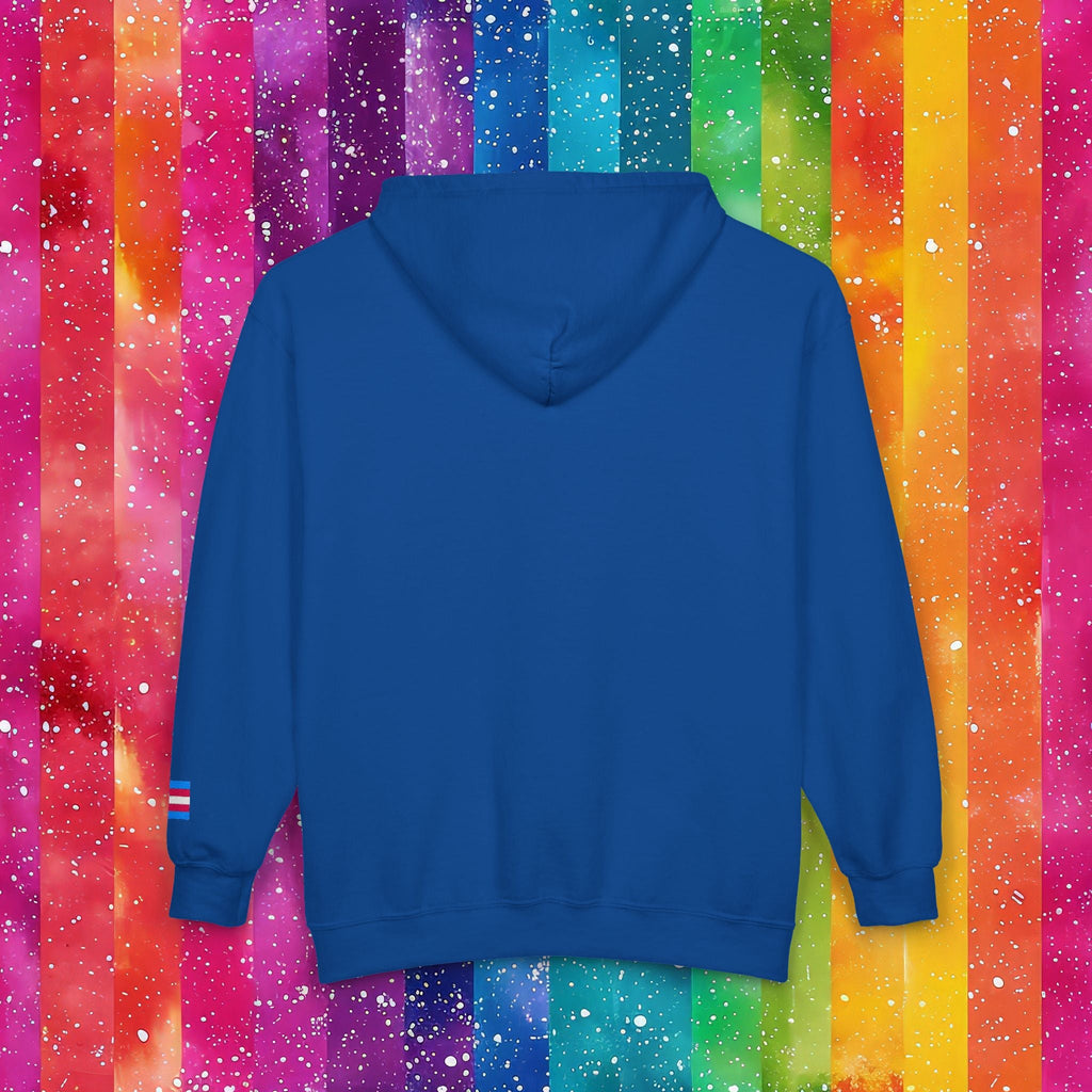 Bespattered Facade Protect the Dolls LGBTQ+ Pride Trans Support Embroidered Full-Zip Hoodie