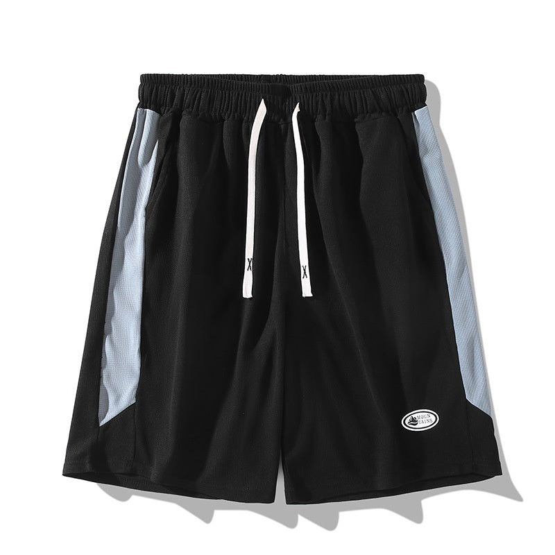 Men's Casual Embroidery Five-Point Shorts