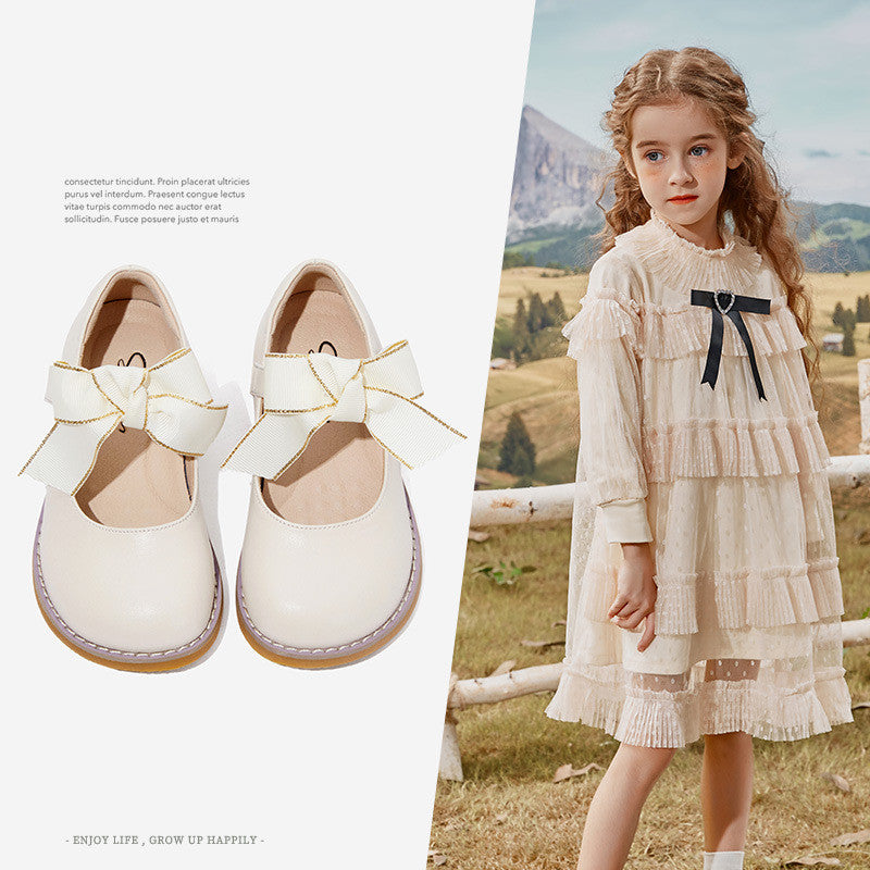 Snafi 2020 Autumn New Girls' Princess Shoes (Soft Sole)