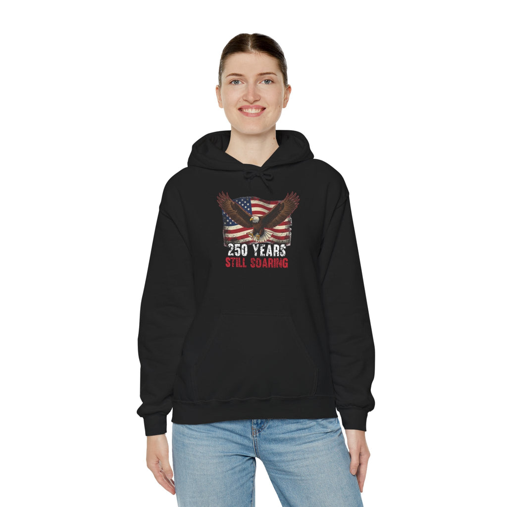 America 250 – Still Soaring Patriotic Eagle Hoodie