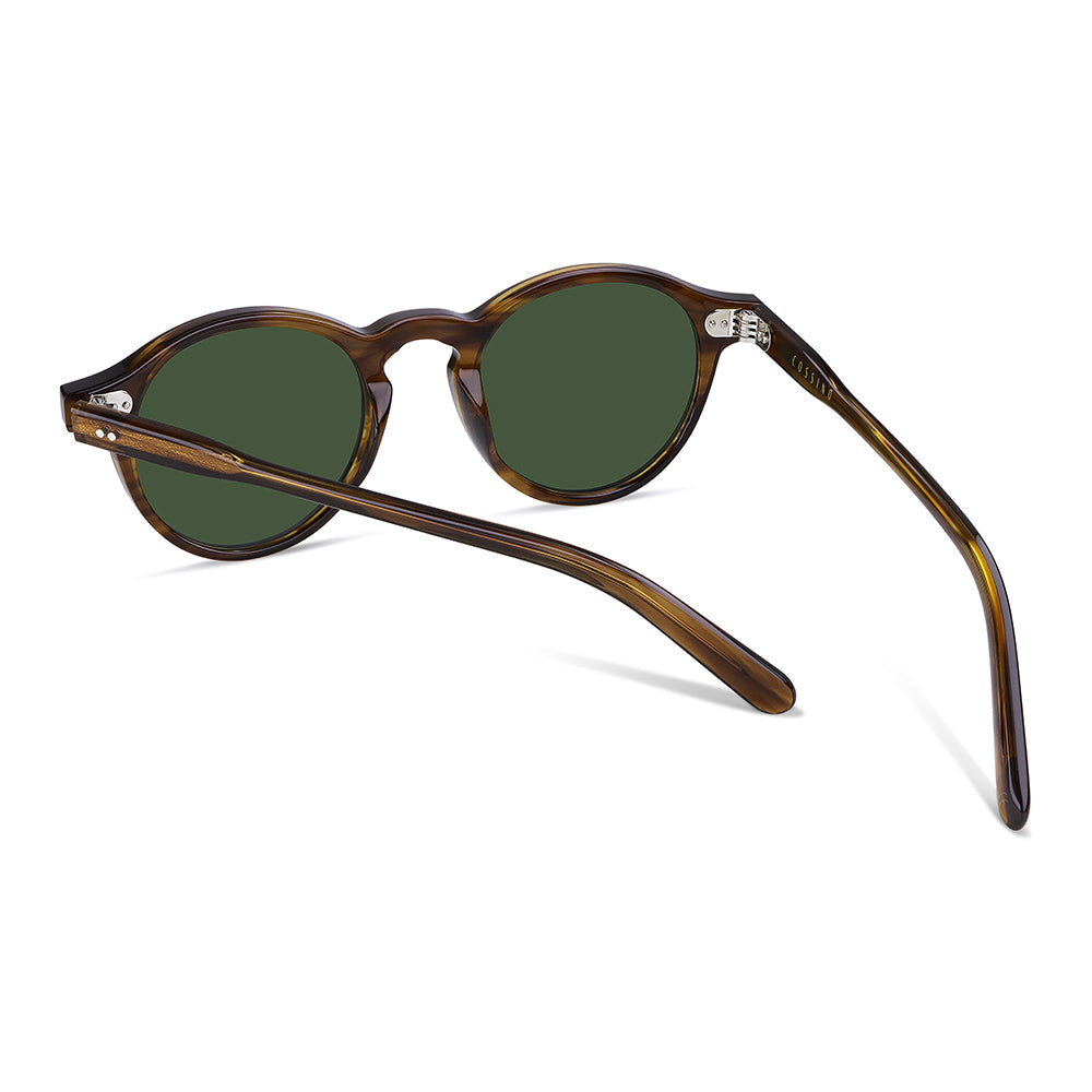 Redon 48mm Round Sunglasses | Horn