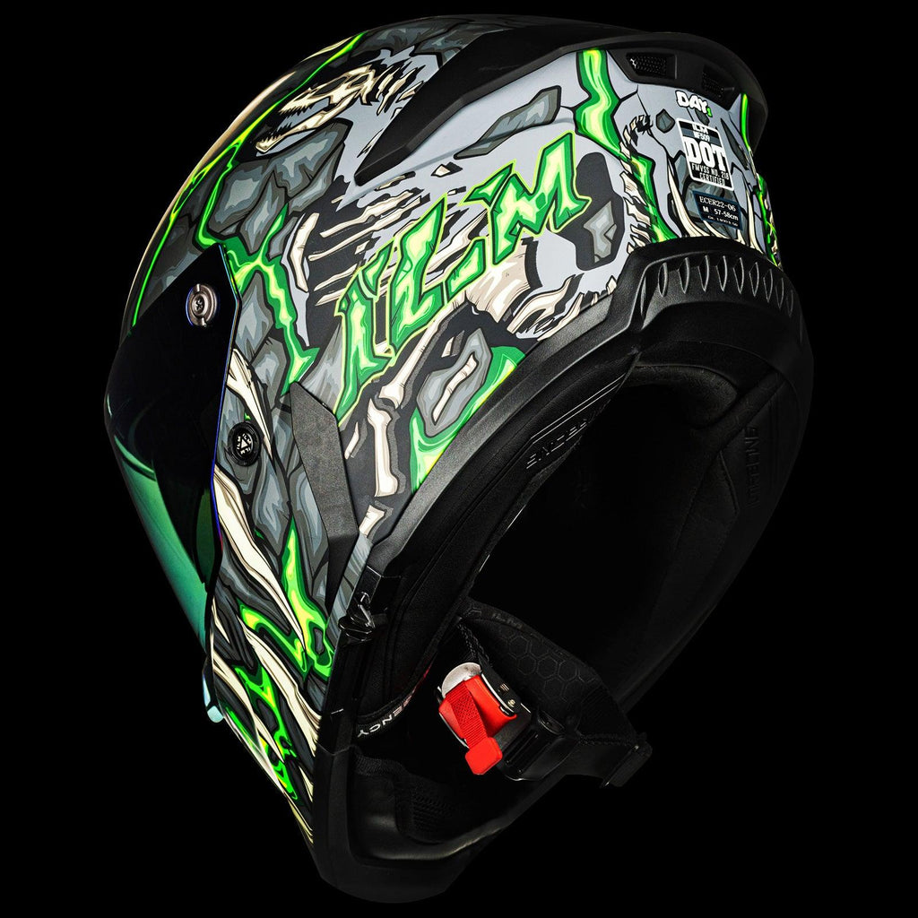 ILM Full Face Motorcycle Helmets Racing Helmet Model MF509