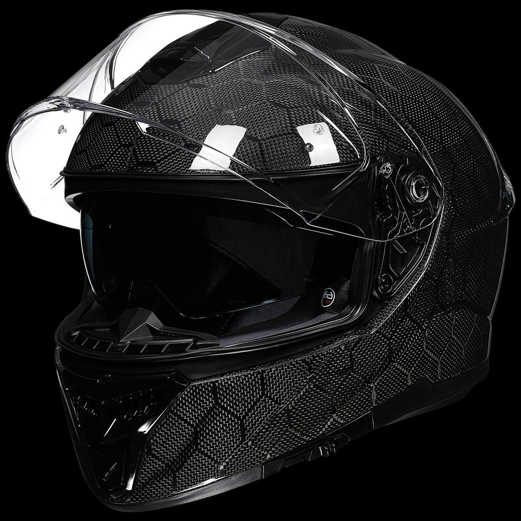 ILM Full Face Motorcycle Carbon Fiber Helmet Model 861C