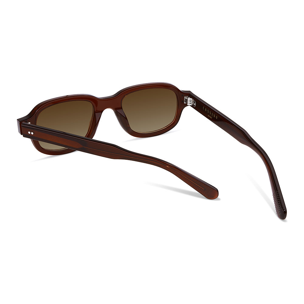 Tres 48mm Rectangle Sunglasses | Brown