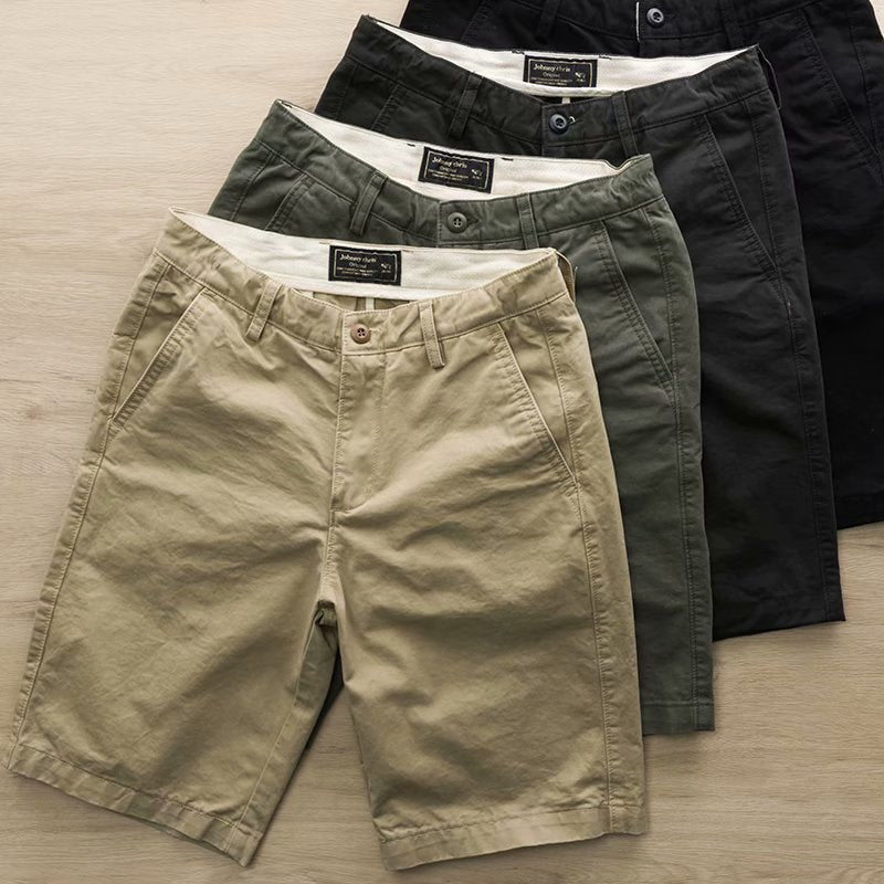 Men's Washed Casual Five-Point Tooling Shorts