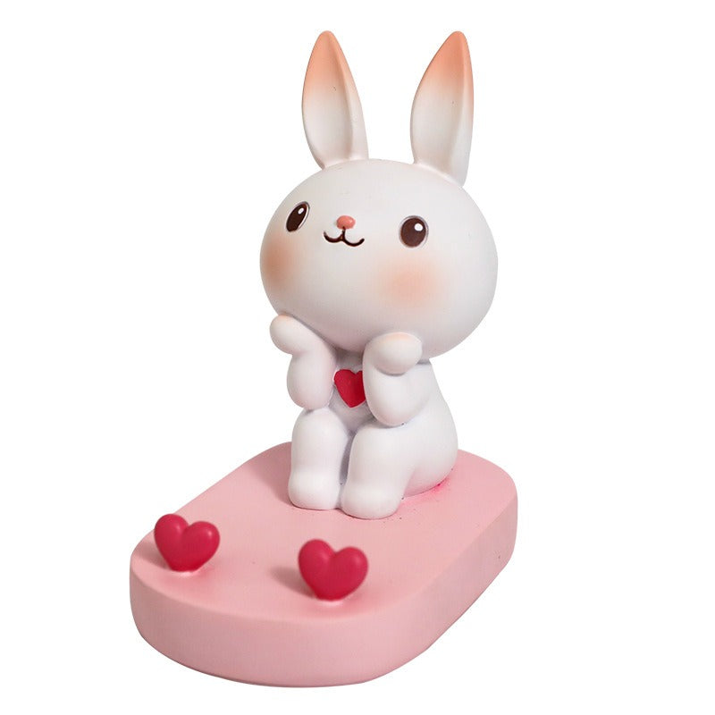 Creative Cute Rabbit Phone Stand for Home or Office