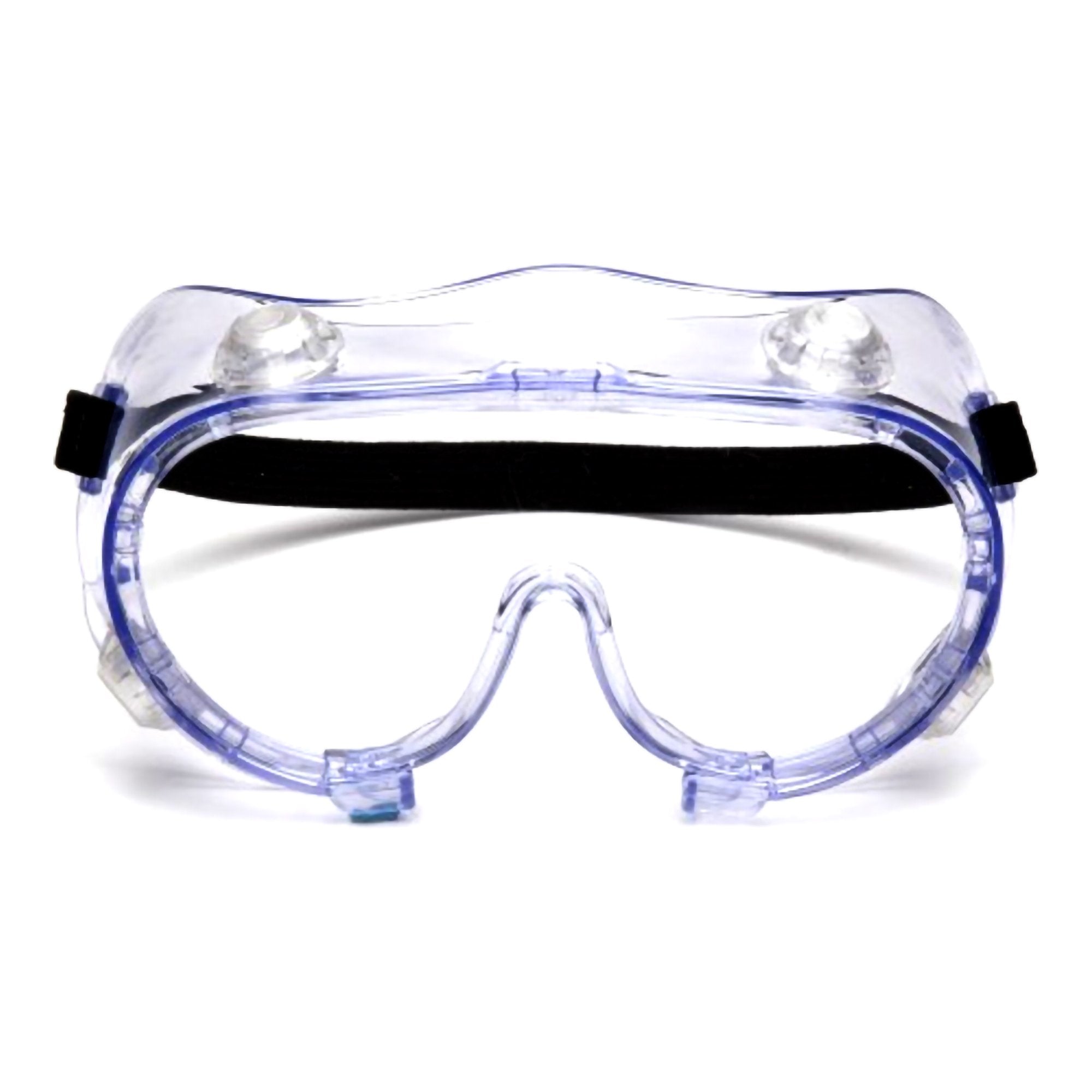 Protective Goggles Pyramex® Fit Over Uncoated Clear Tint Polycarbonate Lens Clear Frame Elastic Strap One Size Fits Most G205