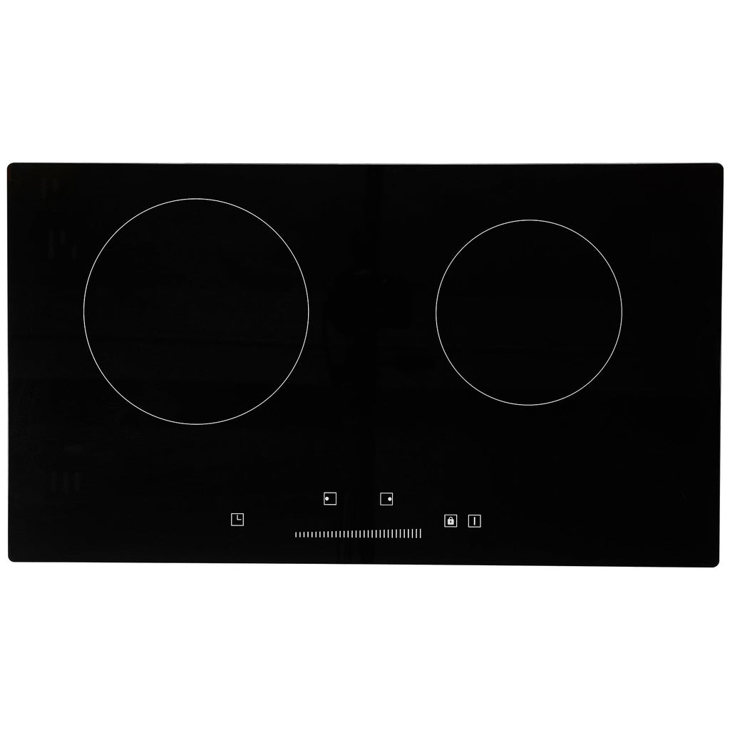 Built-in Electric Cooktop Radiant Ceramic Cooktop 2 Burners 23.6x13.3 inch