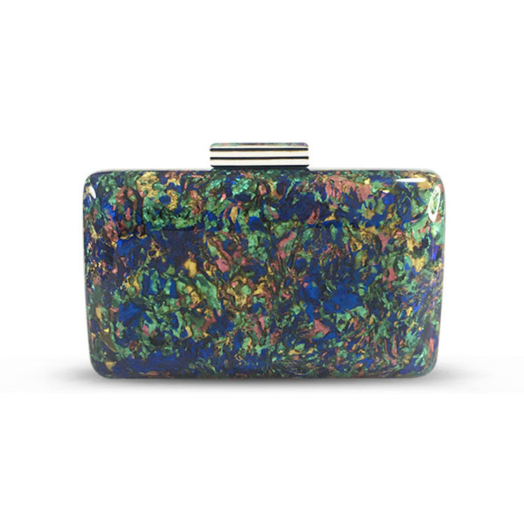 Colorful Mother-of-Pearl Evening Clutch for Women