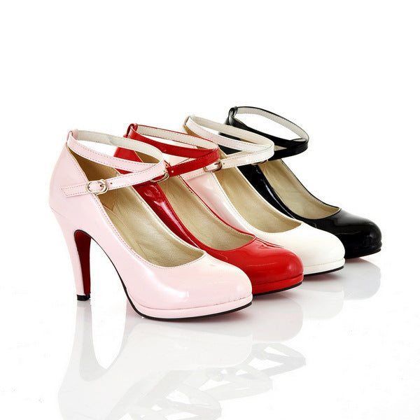 New Style Patent Leather High Heels in Various Sizes