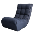 Single sofa reclining chair Japanese chair lazy sofa tatami balcony reclining chair leisure sofa adjustable chair,Navy