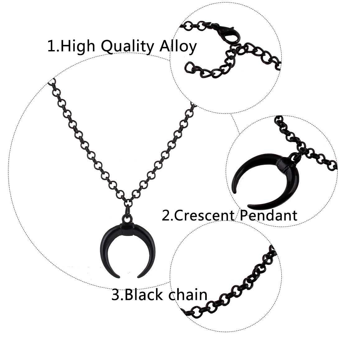 Stylish Crescent Moon Necklace for Everyday Wear