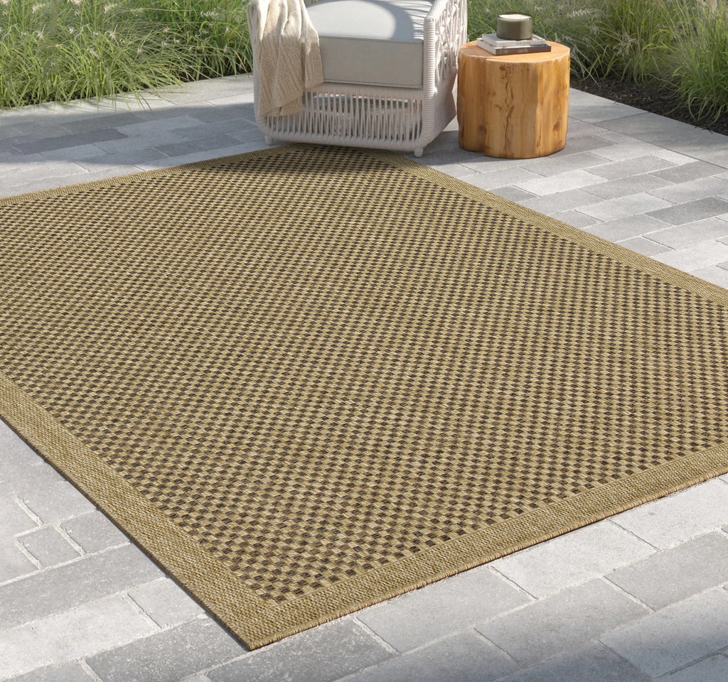 Earth GC_NTL1005 Jute/Mocha 7 ft. 10 in. x 10 ft. 3 in. Indoor/Outdoor Area Rug