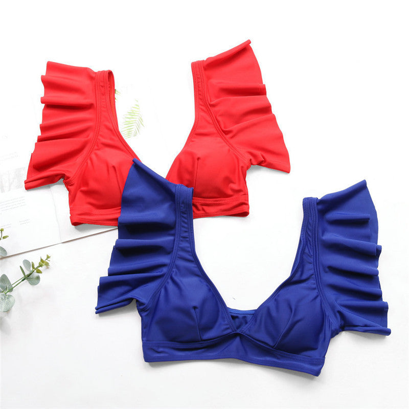 New High-Waisted Ruffle Bikini in Three Colors