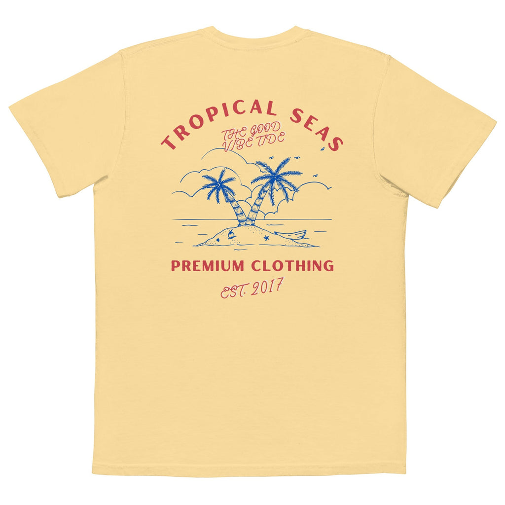 Tropical 4th of July Pocket T-shirt