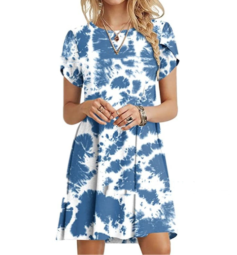 Printed Pocket Dress for Women