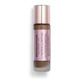 Makeup Revolution Conceal and Define Foundation Full Coverage & Matte Finish F17.5 for Dark Skin Tones Vegan & Cruelty-Free 0.7 Fl Oz