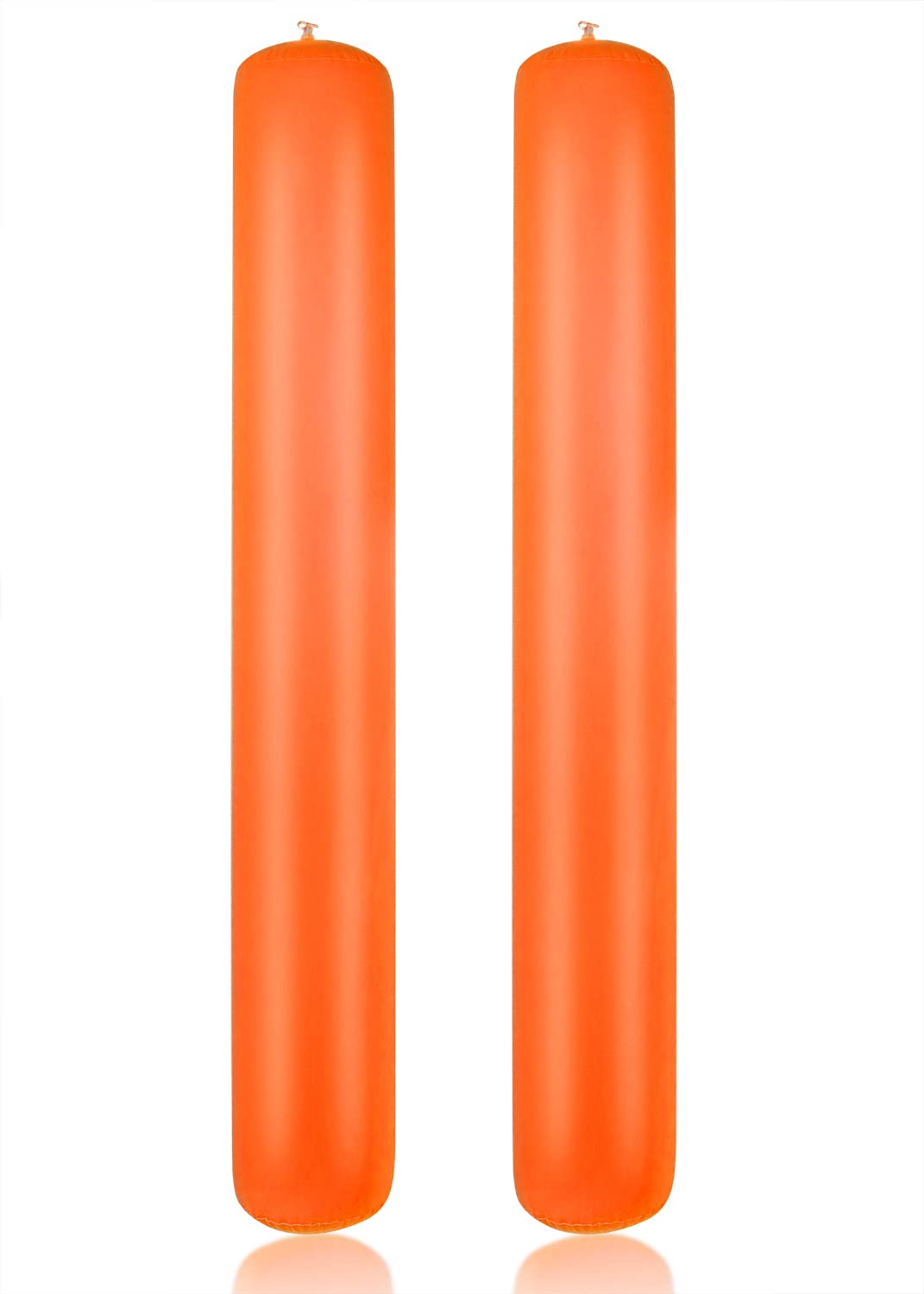Pool Inflatable Sticks Penta Angel 2Pcs 41.3 inch Giant PVC Blow Up Pool Noodles Water Game Floats for Men Women Adults Summer Outdoor Swimming Beach Party (Orange)