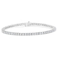 IGI Certified 5.0 Cttw Cut Diamond 14K White Gold Classic 7â€ Tennis Bracelet (H-I Color, I1-I2 Clarity)