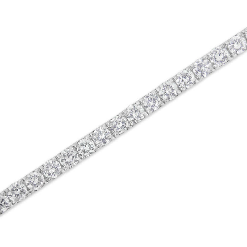 IGI Certified 5.0 Cttw Cut Diamond 14K White Gold Classic 7â€ Tennis Bracelet (H-I Color, I1-I2 Clarity)