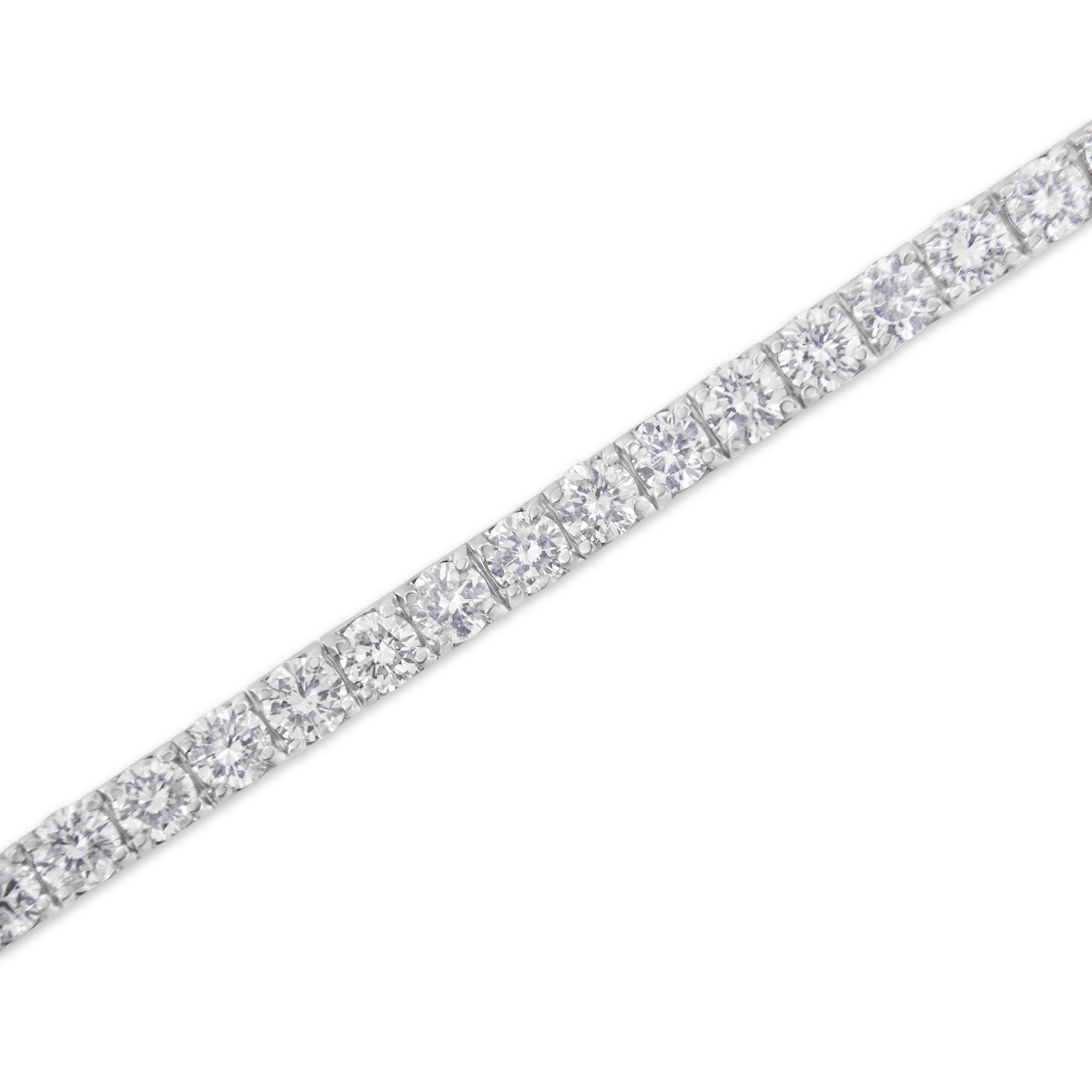 IGI Certified 5.0 Cttw Cut Diamond 14K White Gold Classic 7â€ Tennis Bracelet (H-I Color, I1-I2 Clarity)