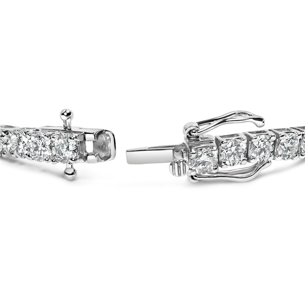 14K White Gold 2.00 Cttw Prong Set Lab Grown Round Diamond Classic Tennis Bracelet (F-G Color, VS2-SI1 Clarity) - 7.25"