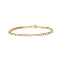 14K Yellow Gold 6.0 Cttw Classic 4 Prong Set Round Brilliant Cut Diamond Tennis Bracelet (K-L Color, VS2-SI1 Clarity) - 7.25"