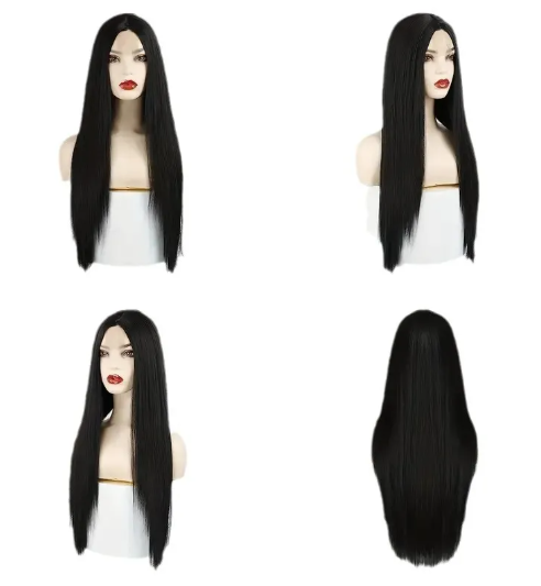 Black Straight Long Wig