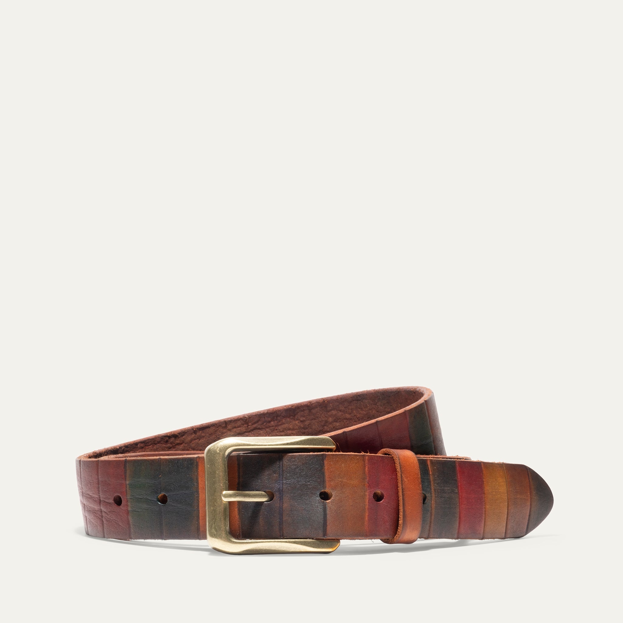 Hand Painted Color Block Belt