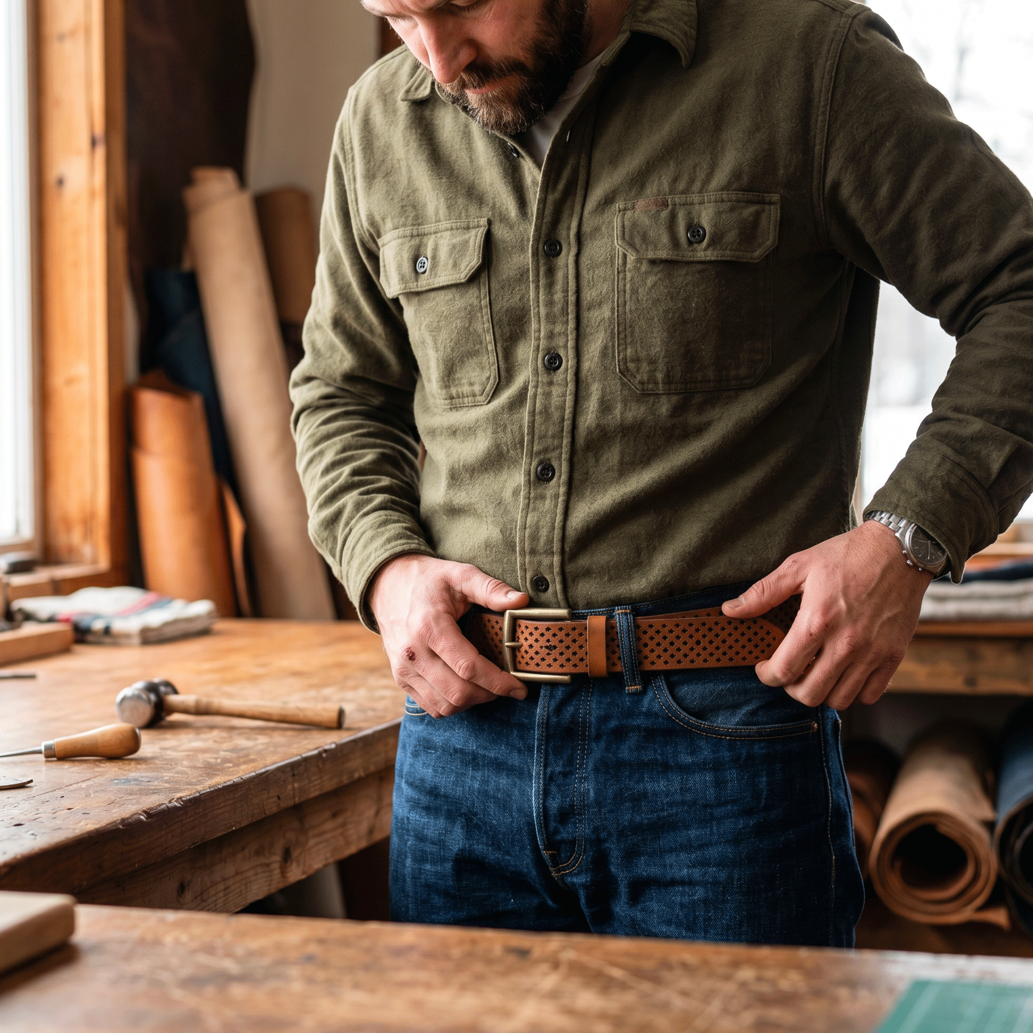 Star Perforated Belt