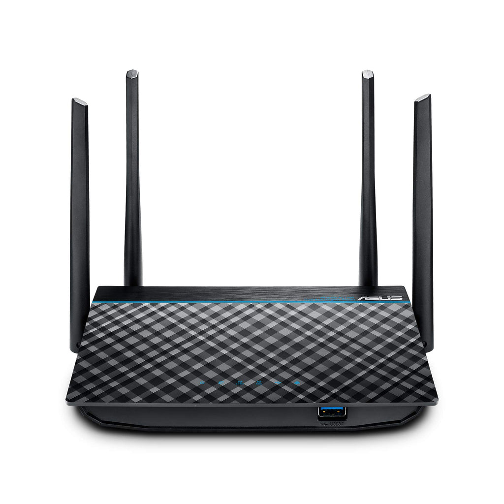 ASUS AC1300 WiFi Router (RT-ACRH13) - Dual Band Gigabit Wireless Router 4 GB Ports USB 3.0 Port Gaming & Streaming Easy Setup Parental Control MU-MIMO