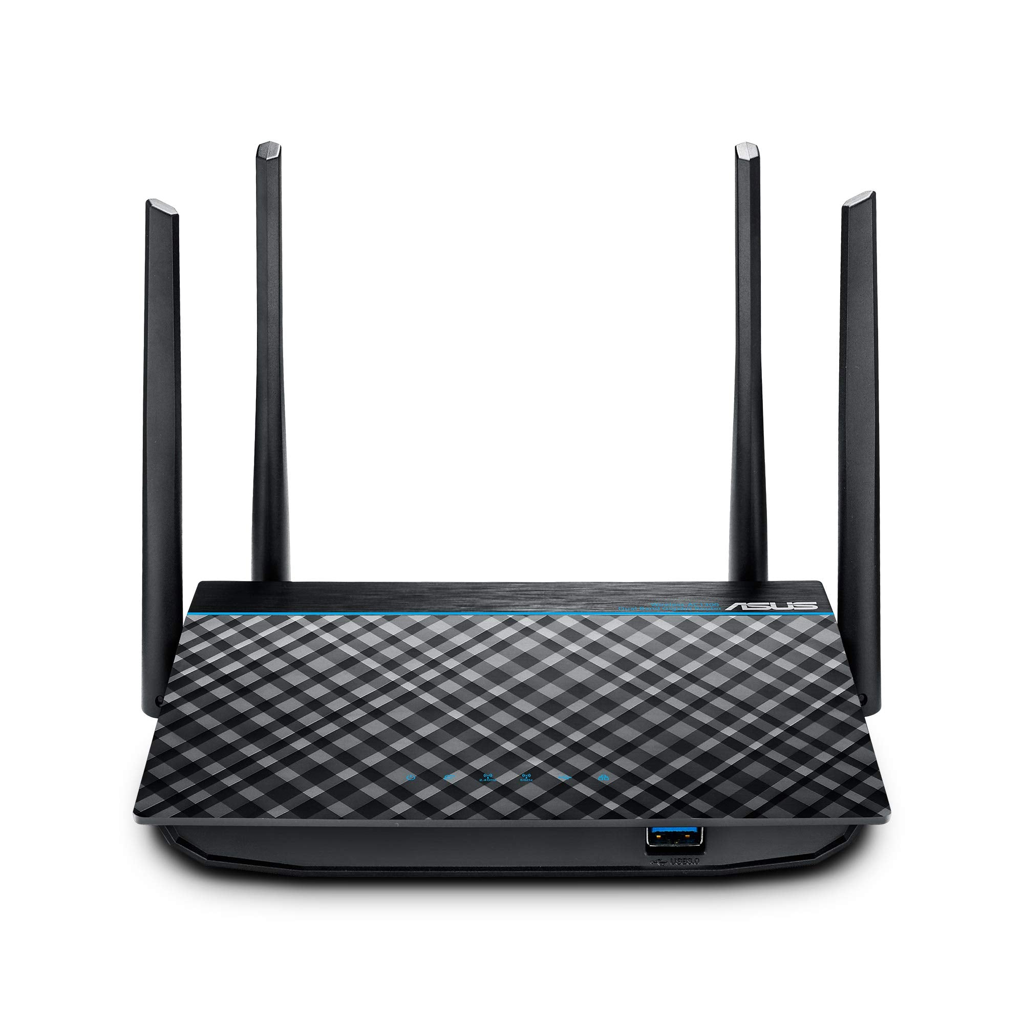 ASUS AC1300 WiFi Router (RT-ACRH13) - Dual Band Gigabit Wireless Router 4 GB Ports USB 3.0 Port Gaming & Streaming Easy Setup Parental Control MU-MIMO