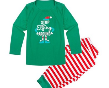 Christmas Pajamas, Family Matching Set, Printed Loungewear