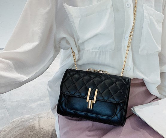 Chain Bag, Small Purse, Leather Handbag