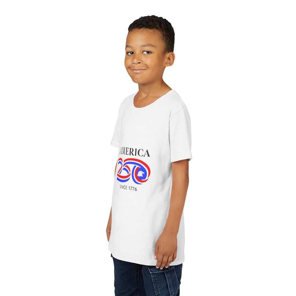 Youth Tee - "America 250 Since 1776" Patriotic 250th Anniversary Kids T-Shirt