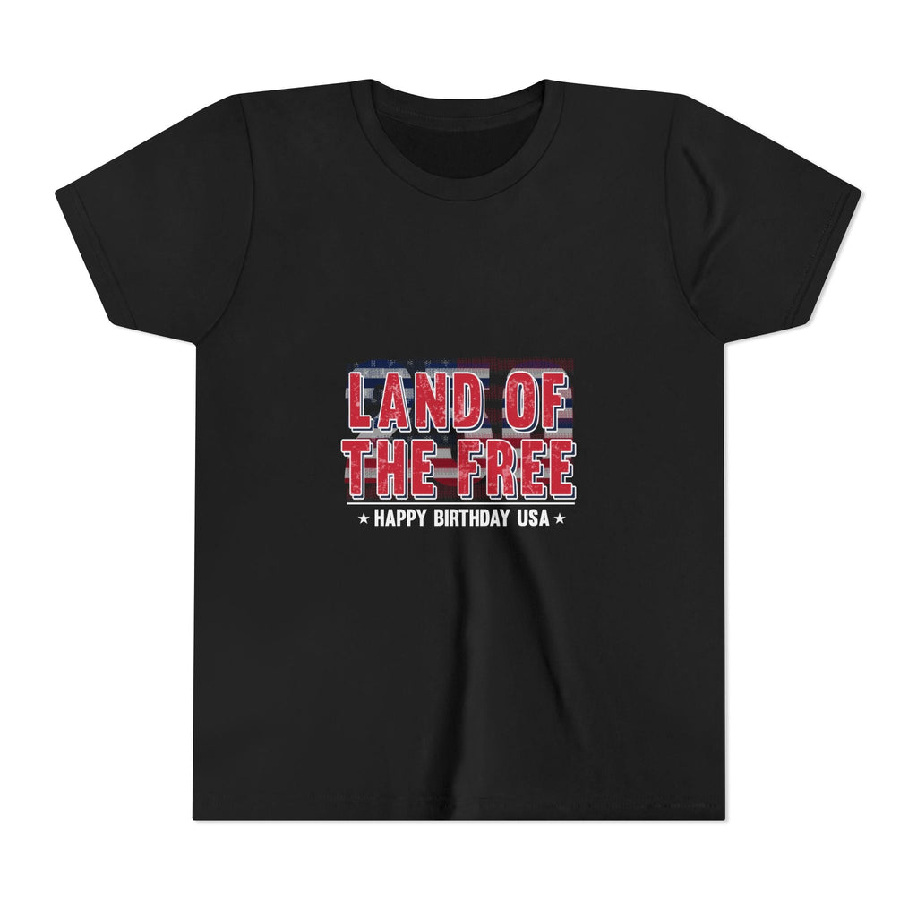 Youth Tee – "Land of the Free" Patriotic 4th of July Shirt