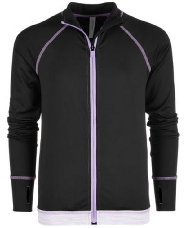 Ideology Big Girls Printed-Hem Zip-up Jacket