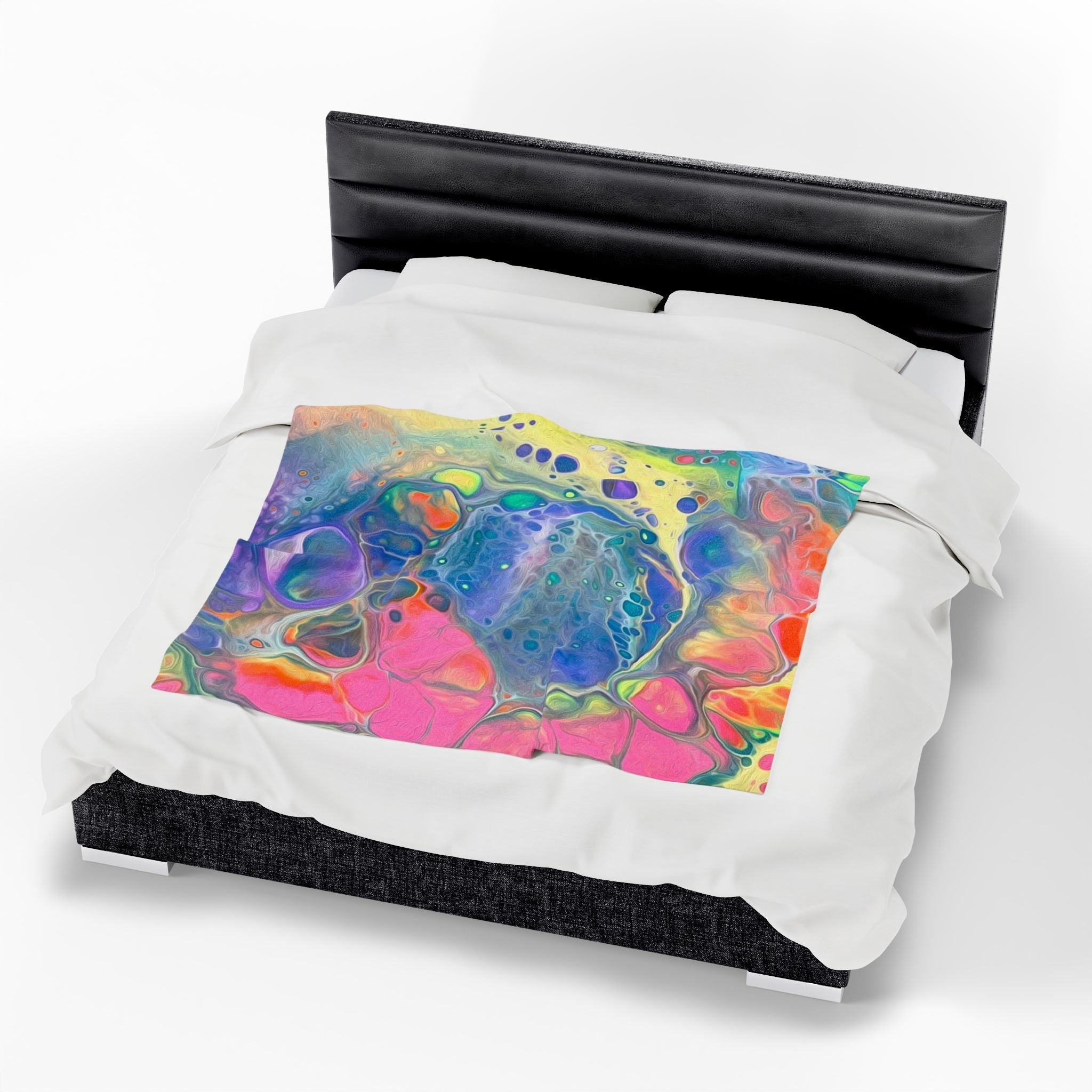 Bespattered Facade Unicorn Velveteen Plush Blanket | 3 Sizes