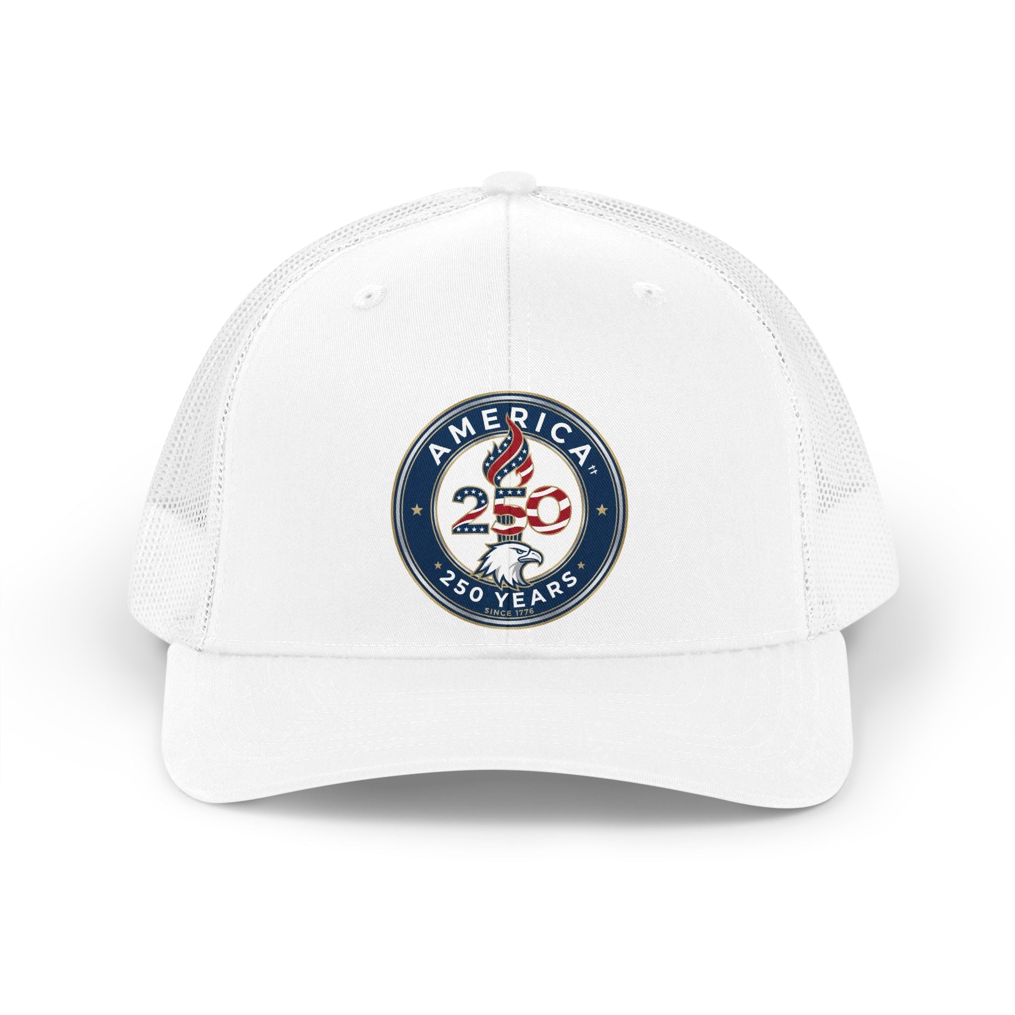 America 250 Years Badge - Happy Birthday USA Trucker Hat