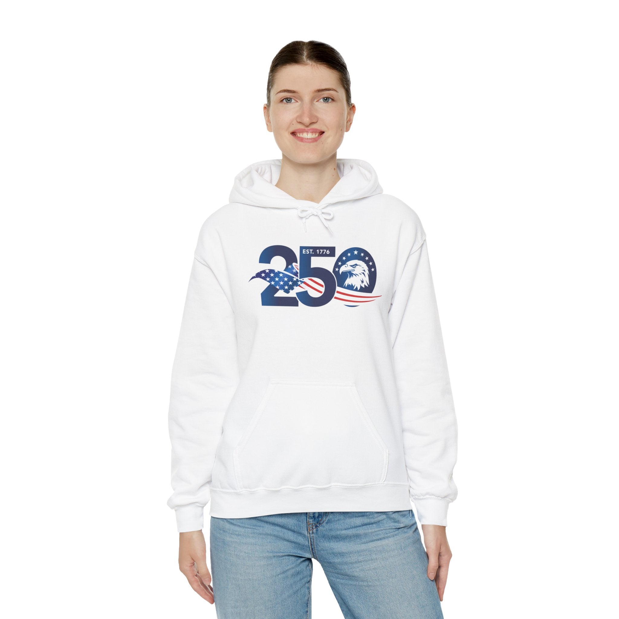 Flag in 250– Happy Birthday USA Patriotic Pullover