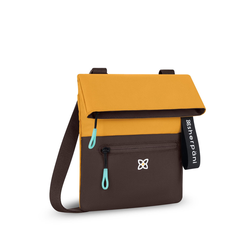 Sherpani Pica Small Crossbody Purse Nylon Crossbody Bag Lightweight Cross Body Bag Travel Shoulder Bag Purses for Women RFID Protection WITHOUT Coin Purse (Sundial)