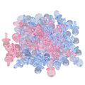 Acrylic Pacifier100Pcs Mini Baby Pacifiers Baby Shower Favors Birthday Party Decoration Baby Baptism Soothing Pacifier Toys Baby Nipples Baby Shower Decoration Accessories